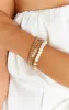Jonesy Wood Stretch Bracelet ~ 14K gold filled beaded sold by Show Me Your MuMu