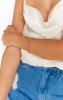 Jonesy Wood Stretch Bracelet ~ 14K gold filled beaded sold by Show Me Your MuMu
