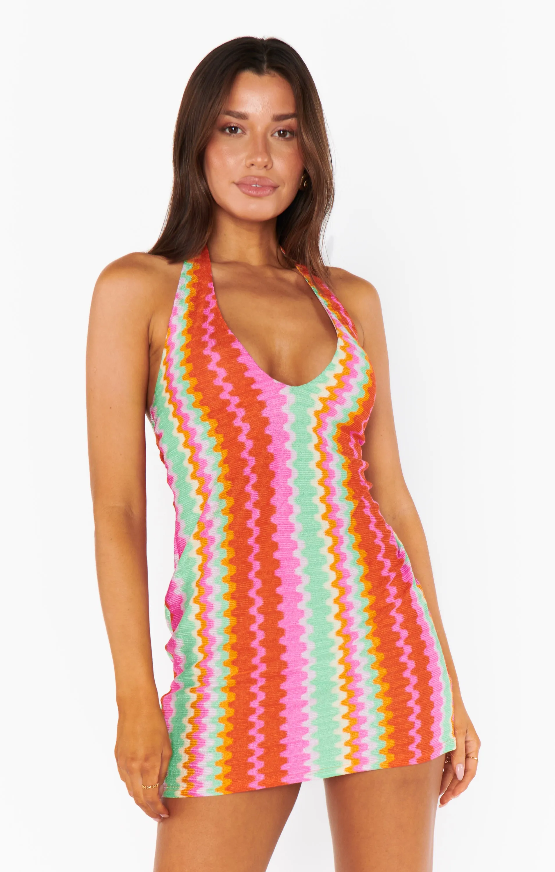 Kate Halter Mini Dress ~ Cabo Groovy Knit sold by Show Me Your MuMu product image thumbnail 2