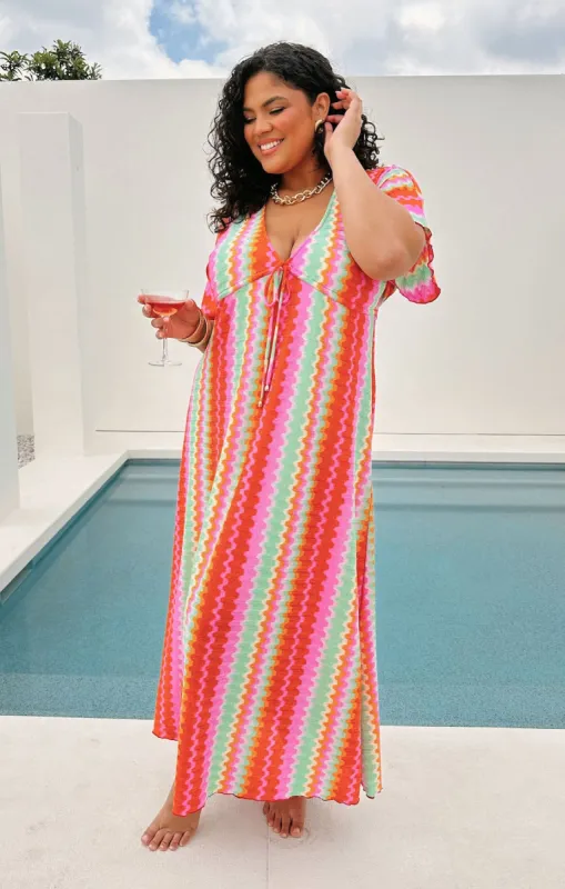Kenzie Maxi Dress ~ Cabo Groovy Knit sold by Show Me Your MuMu