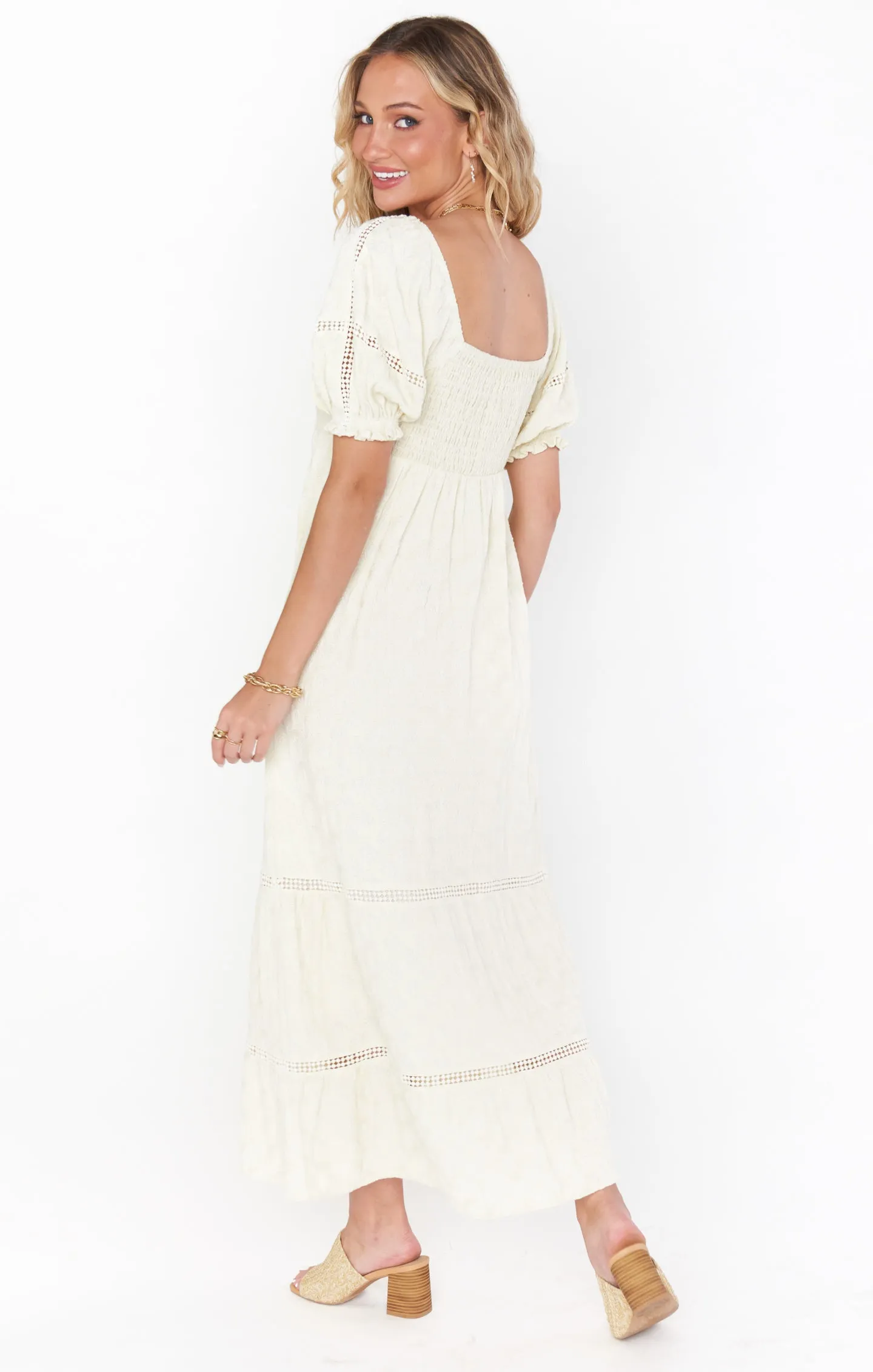 Zen Midi Dress ~ Midsummer Ivory sold by Show Me Your MuMu product image thumbnail 3