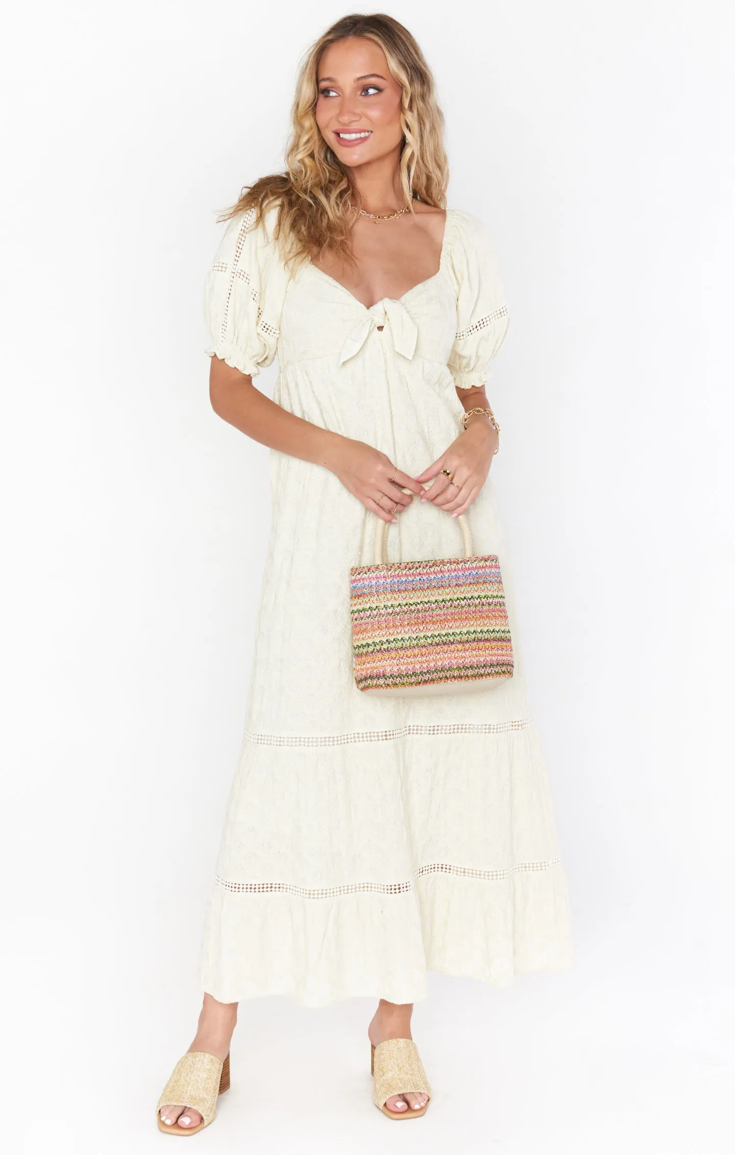 Zen Midi Dress ~ Midsummer Ivory sold by Show Me Your MuMu product image thumbnail 4