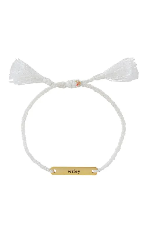 Wifey Bracelet ~ White sold by Show Me Your MuMu