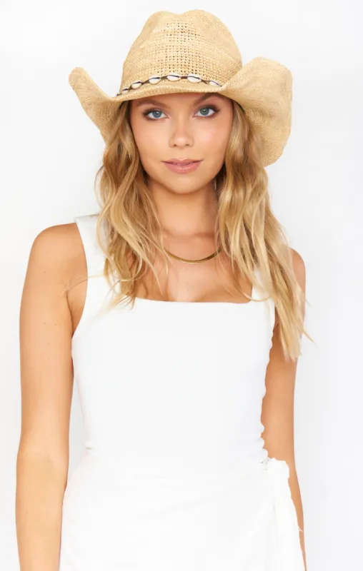 Straw Cowboy Hat ~ Natural sold by Show Me Your MuMu