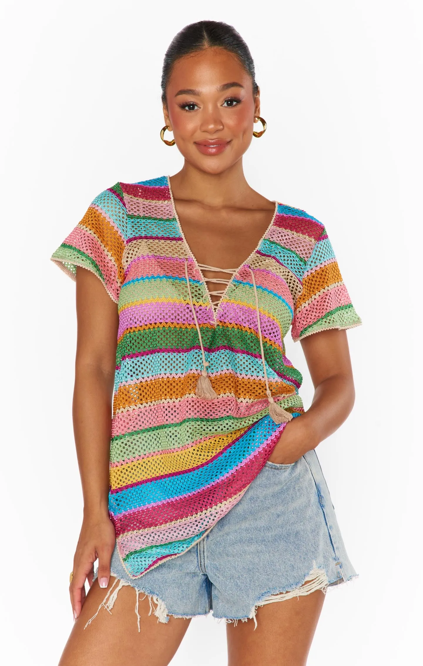 Travel Coverup ~ Multi Crochet sold by Show Me Your MuMu product image thumbnail 3