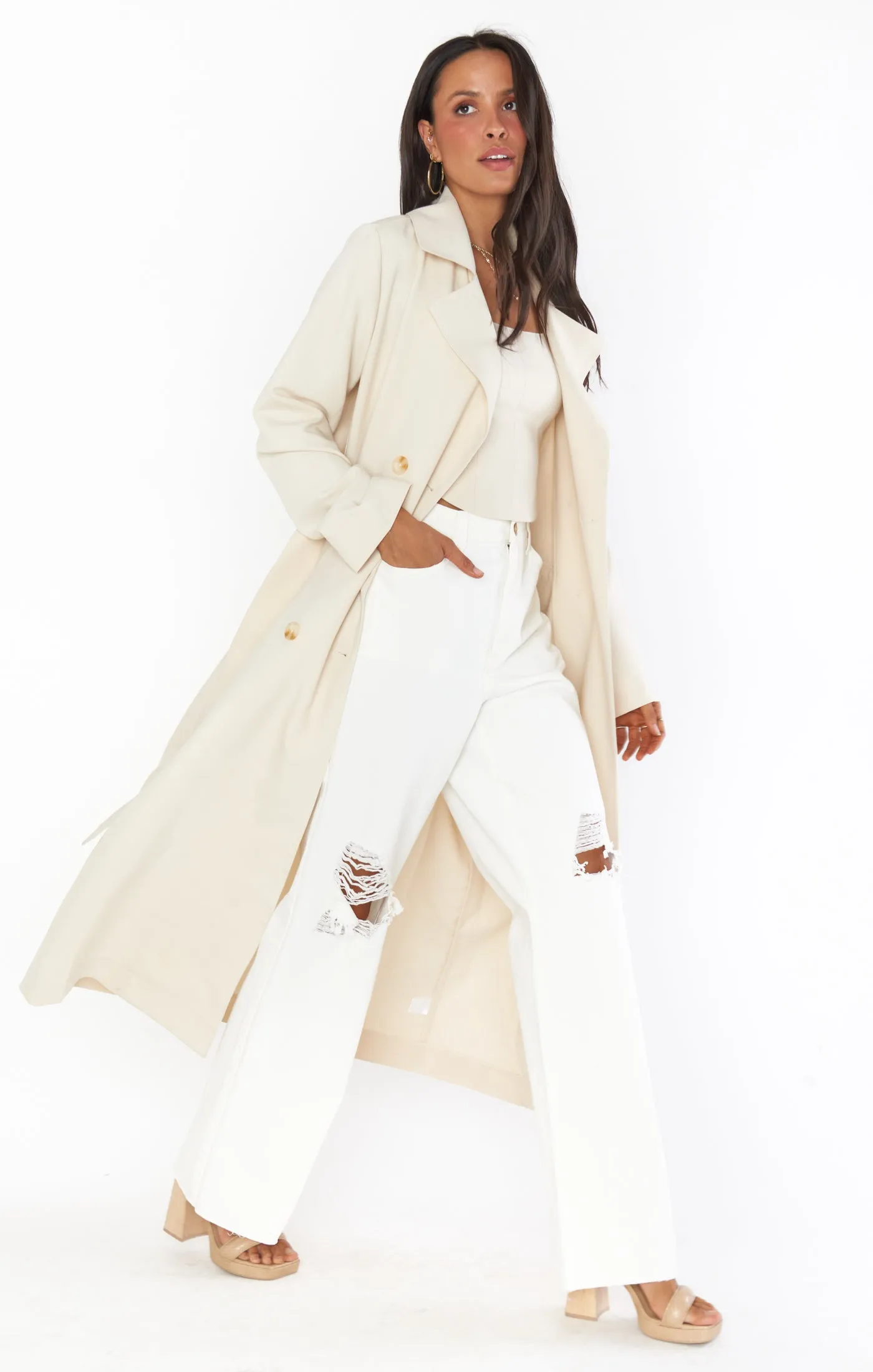 Trevor Trench ~ Off White sold by Show Me Your MuMu