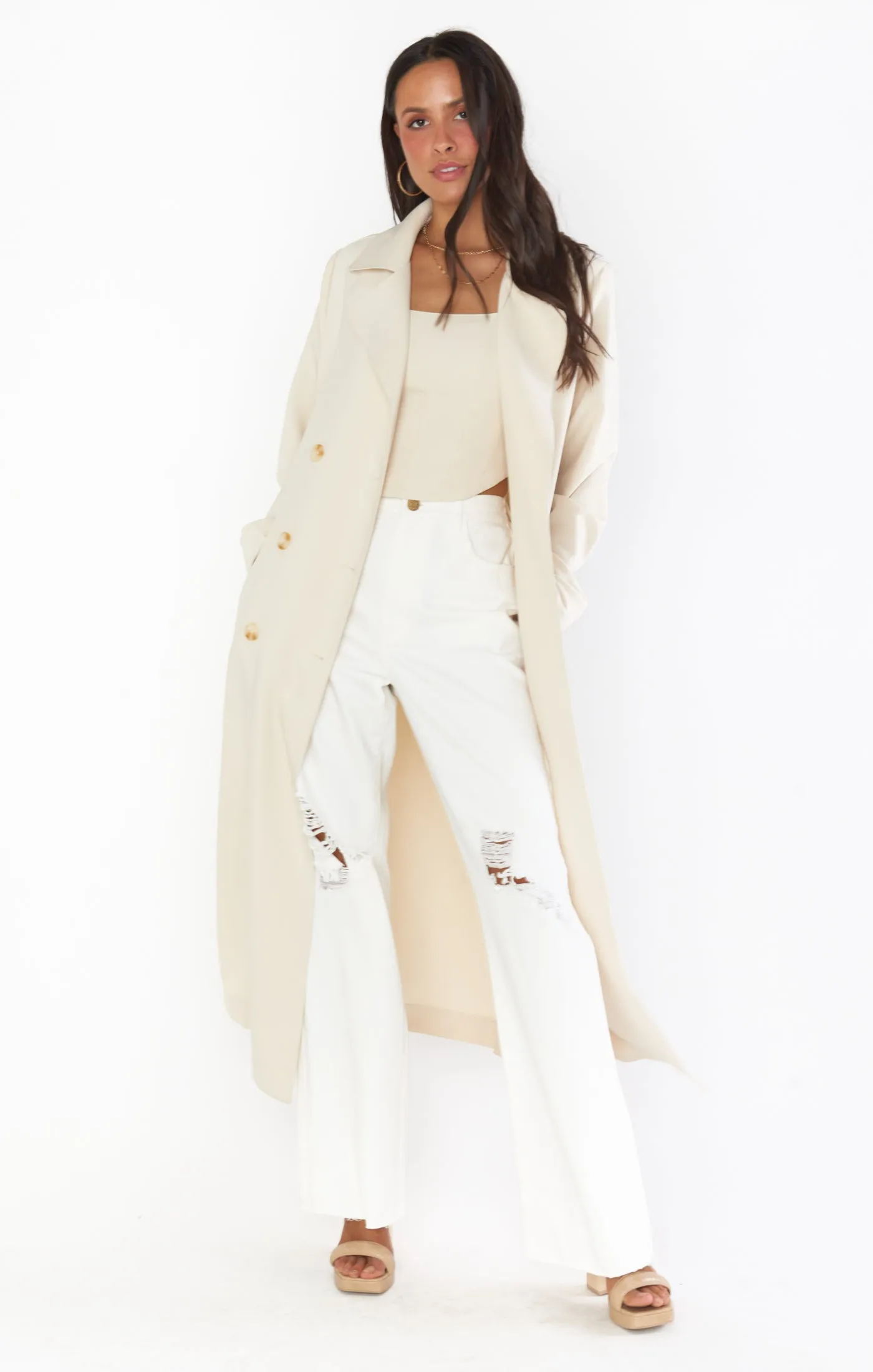 Trevor Trench ~ Off White sold by Show Me Your MuMu product image thumbnail 4