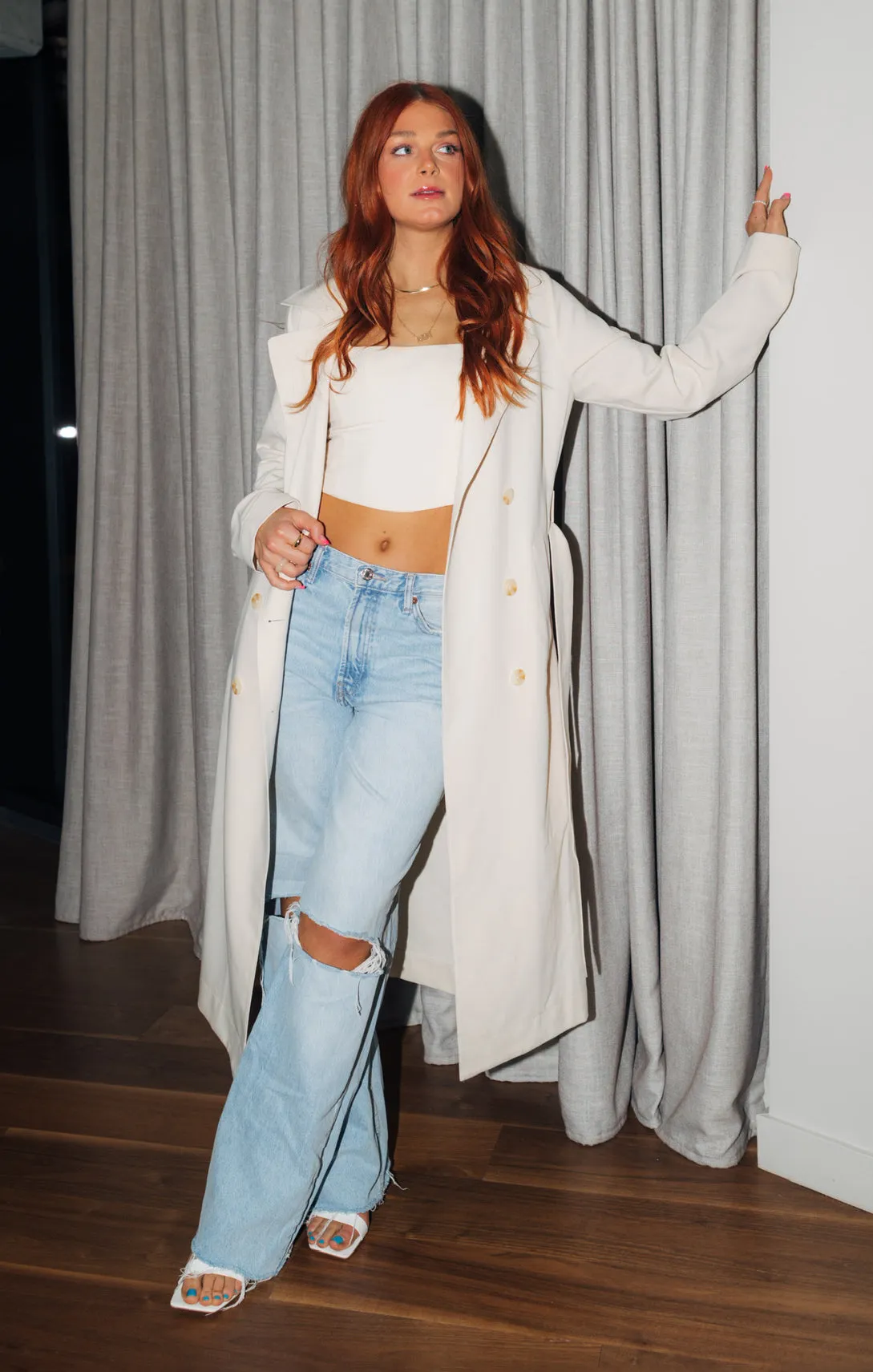 Trevor Trench ~ Off White sold by Show Me Your MuMu product image thumbnail 3