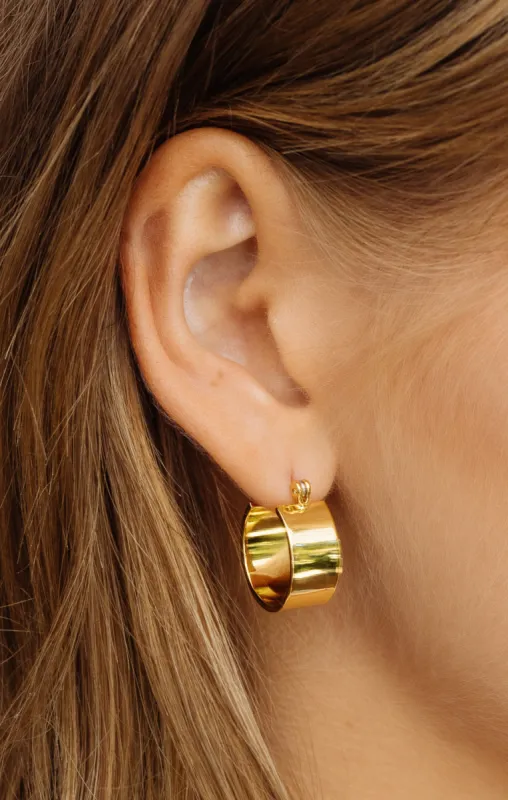 LUV AJ Positano Hoop Earrings ~ Gold sold by Show Me Your MuMu