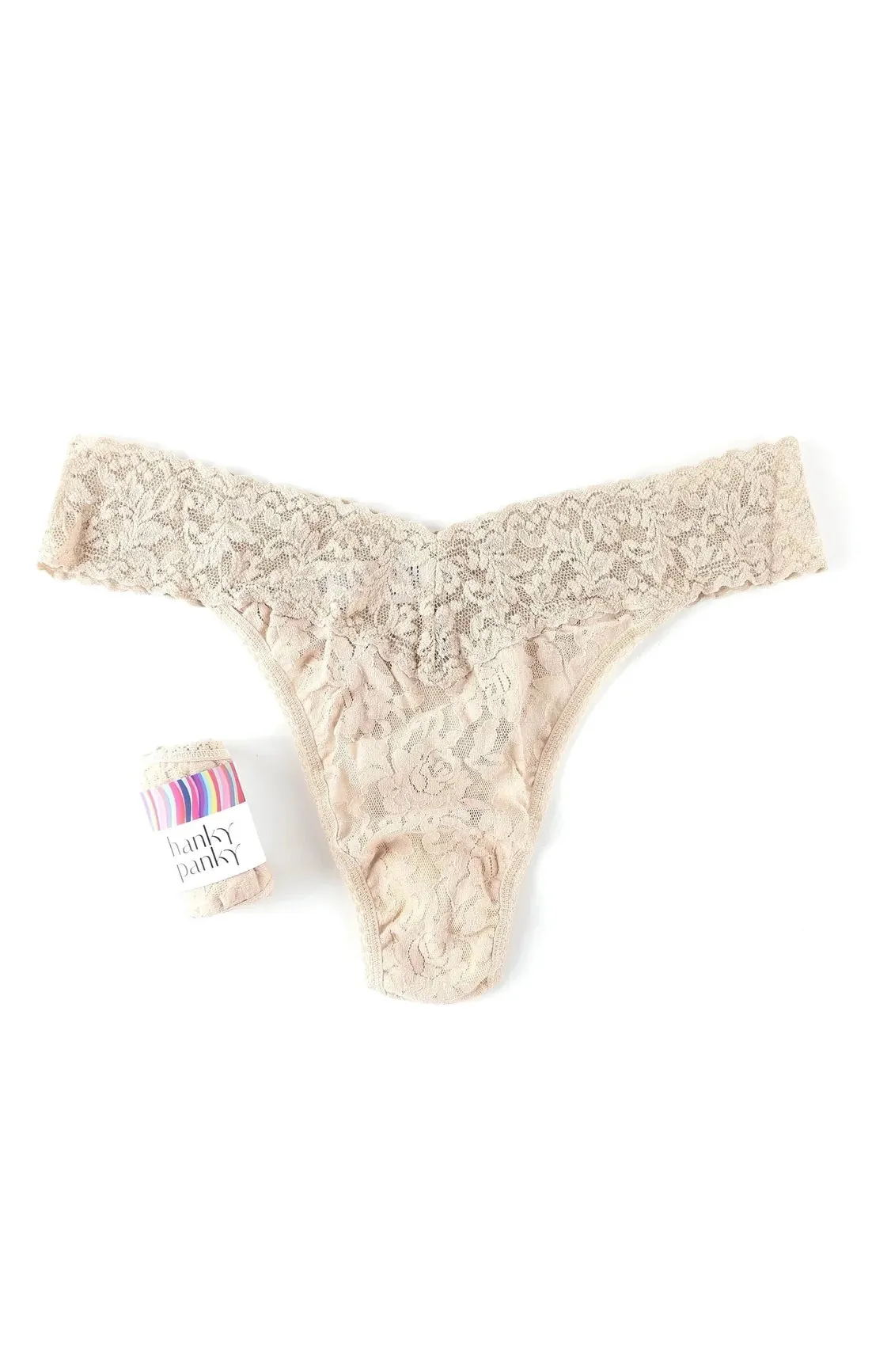 Hanky Panky Signature Lace Original Rise Thong ~ Chai sold by Show Me Your MuMu product image thumbnail 3