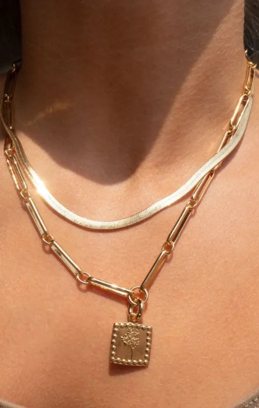 LUV AJ x SIVAN AYLA Roma Necklace ~ Gold sold by Show Me Your MuMu