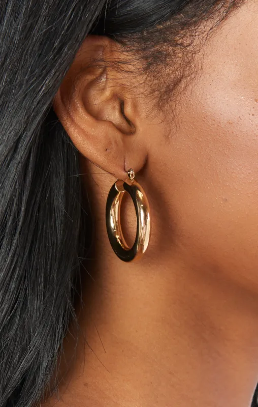 LUV AJ x SIVAN AYLA Havana Hoop Earrings ~ Gold sold by Show Me Your MuMu