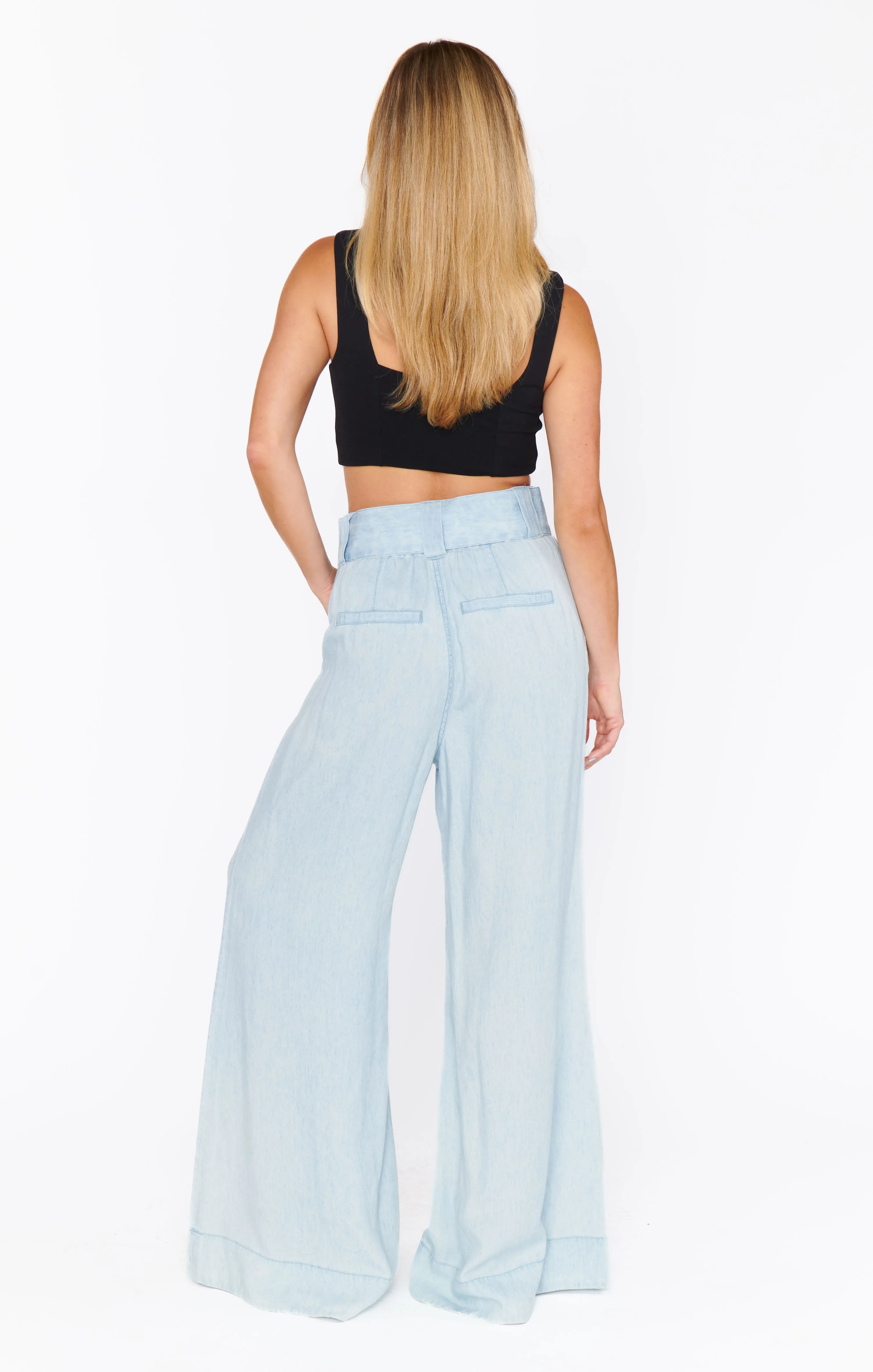 Rollins Pants ~ Anchor Chambray sold by Show Me Your MuMu product image thumbnail 3