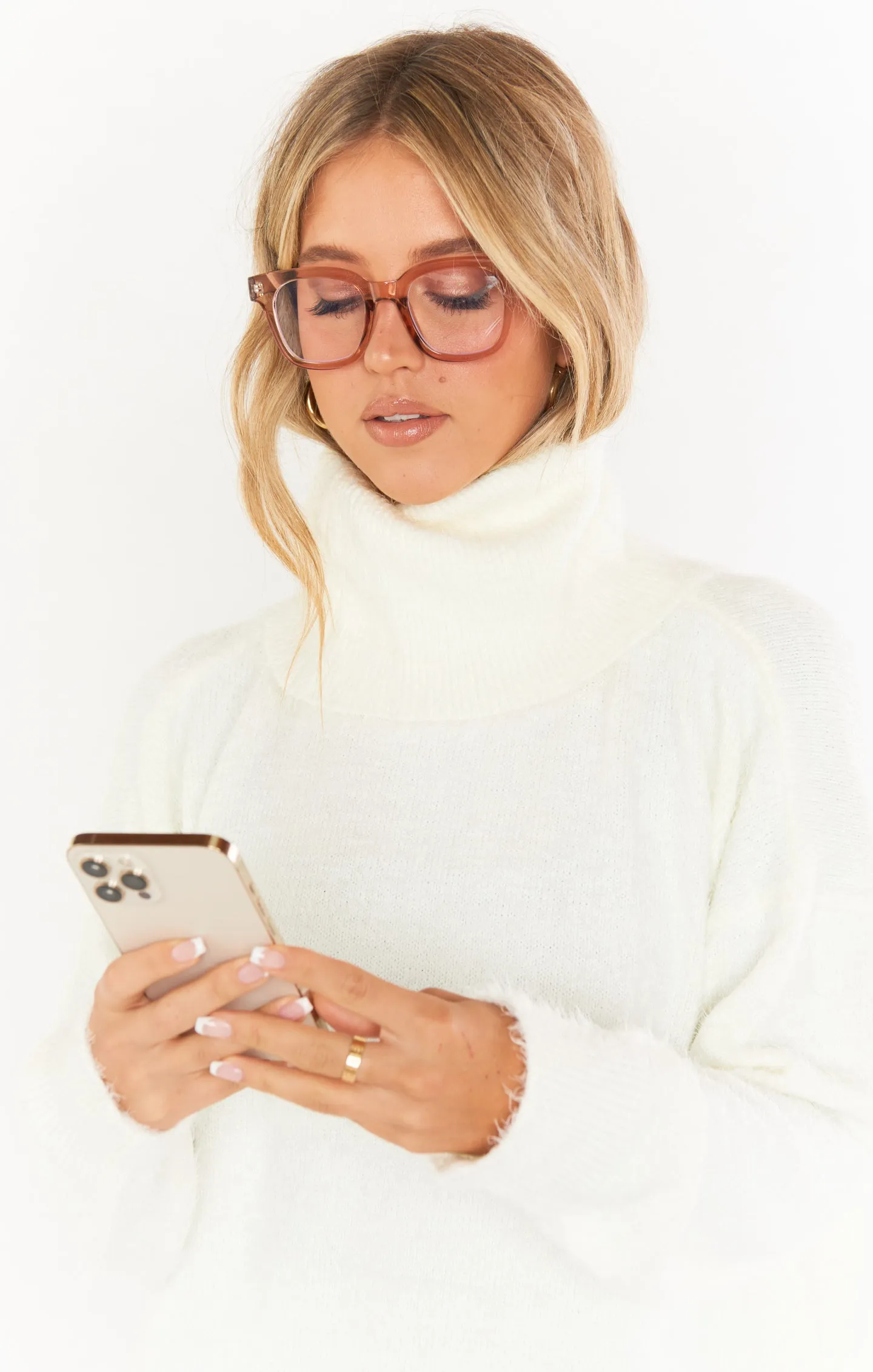 Winnie Blue Light Glasses ~ Blush sold by Show Me Your MuMu