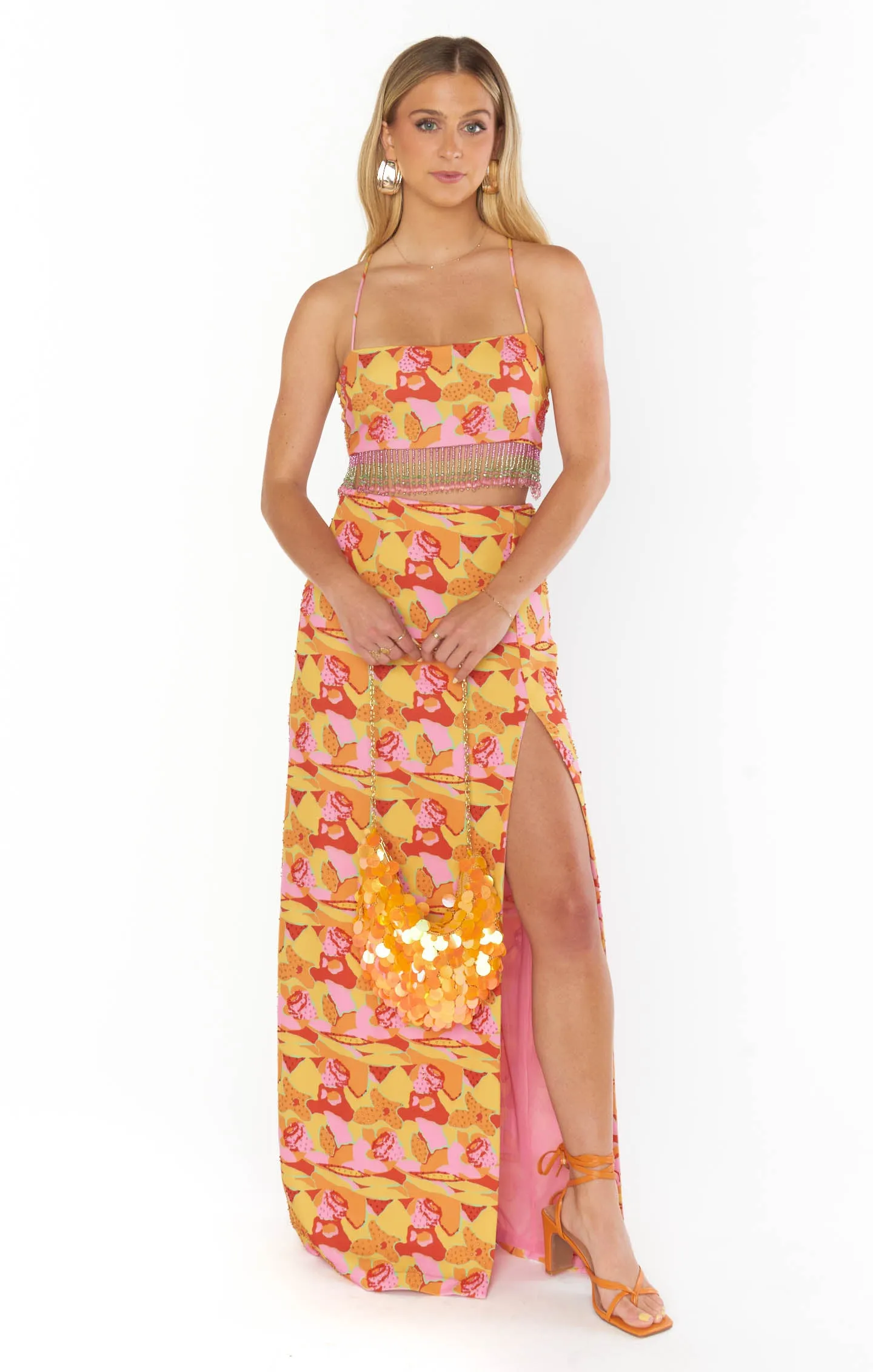 Rumba Top ~ Havana Beaded Sequins sold by Show Me Your MuMu product image thumbnail 3