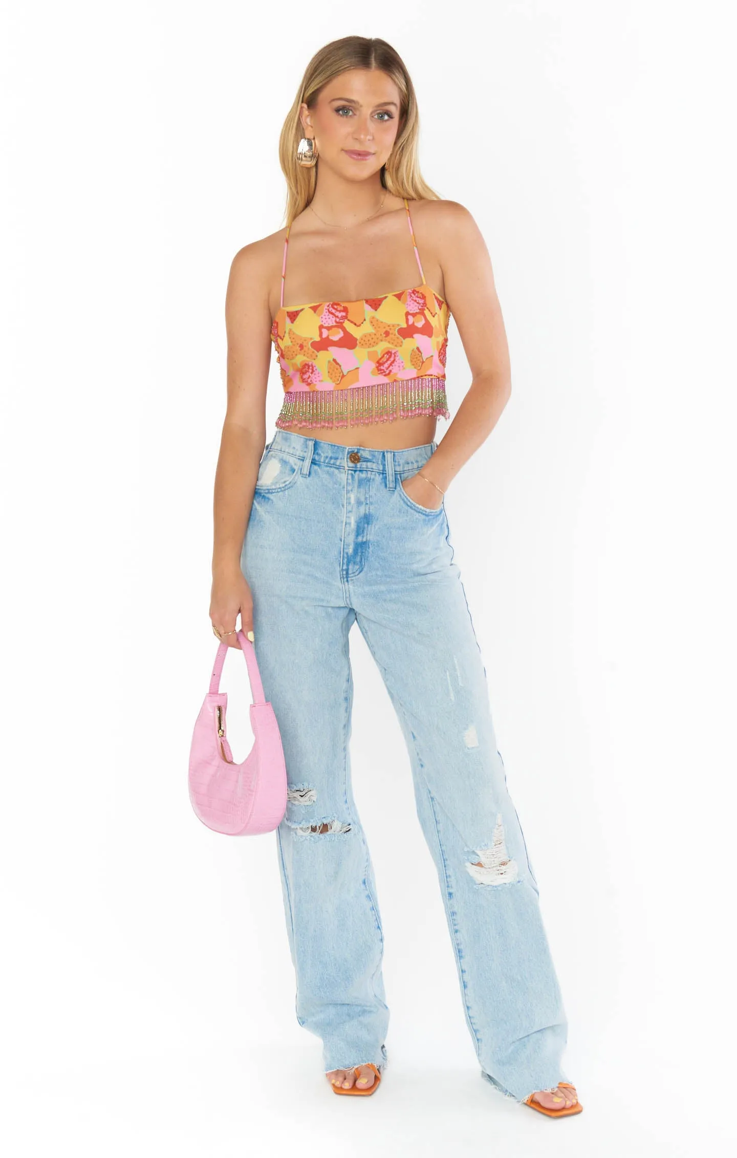 Rumba Top ~ Havana Beaded Sequins sold by Show Me Your MuMu product image thumbnail 5
