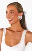 Bow Drop Pearl Earrings ~ White sold by Show Me Your MuMu