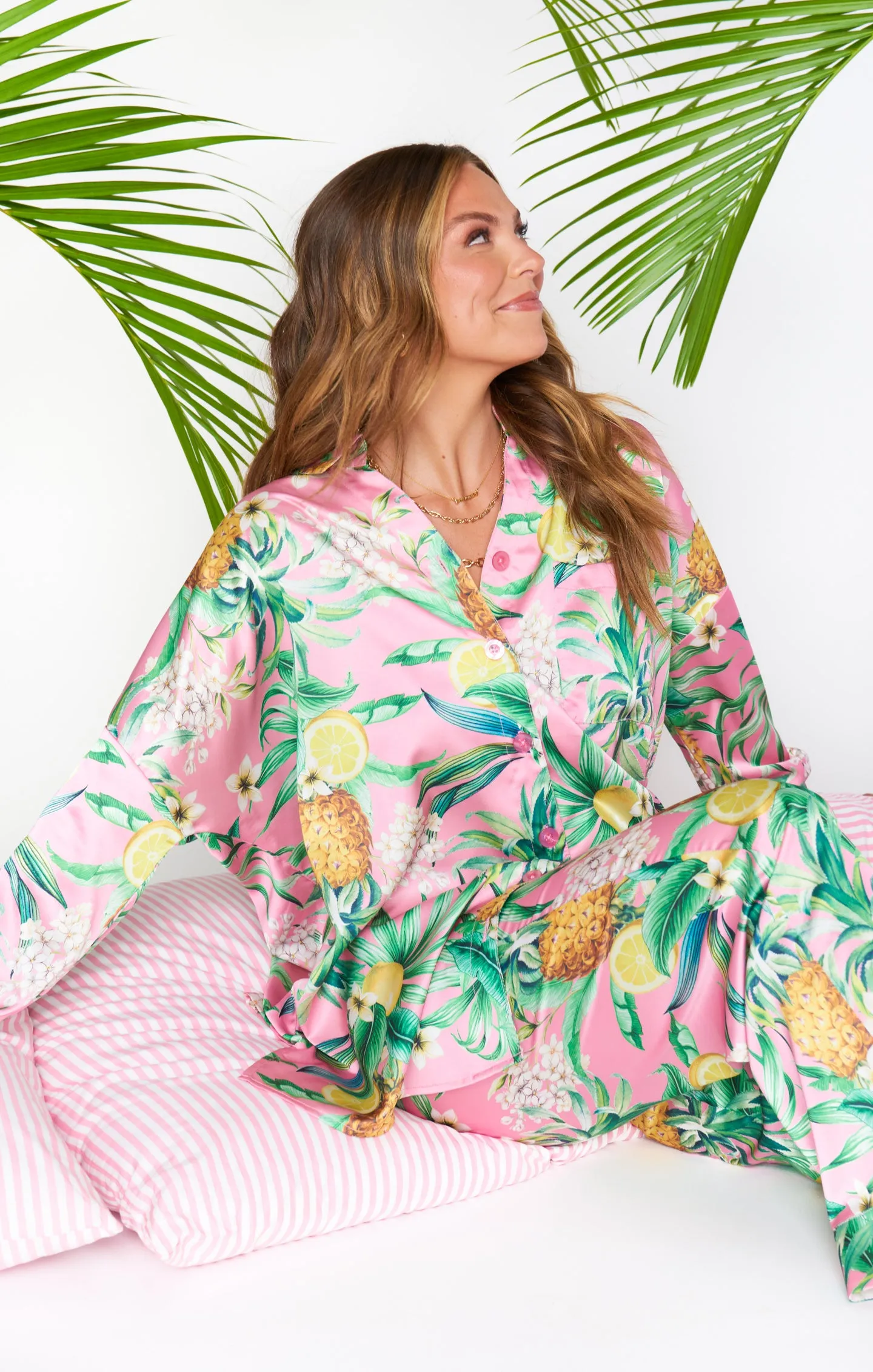 Paradise PJ Set ~ Hannahs Pineapple Dream sold by Show Me Your MuMu product image thumbnail 5