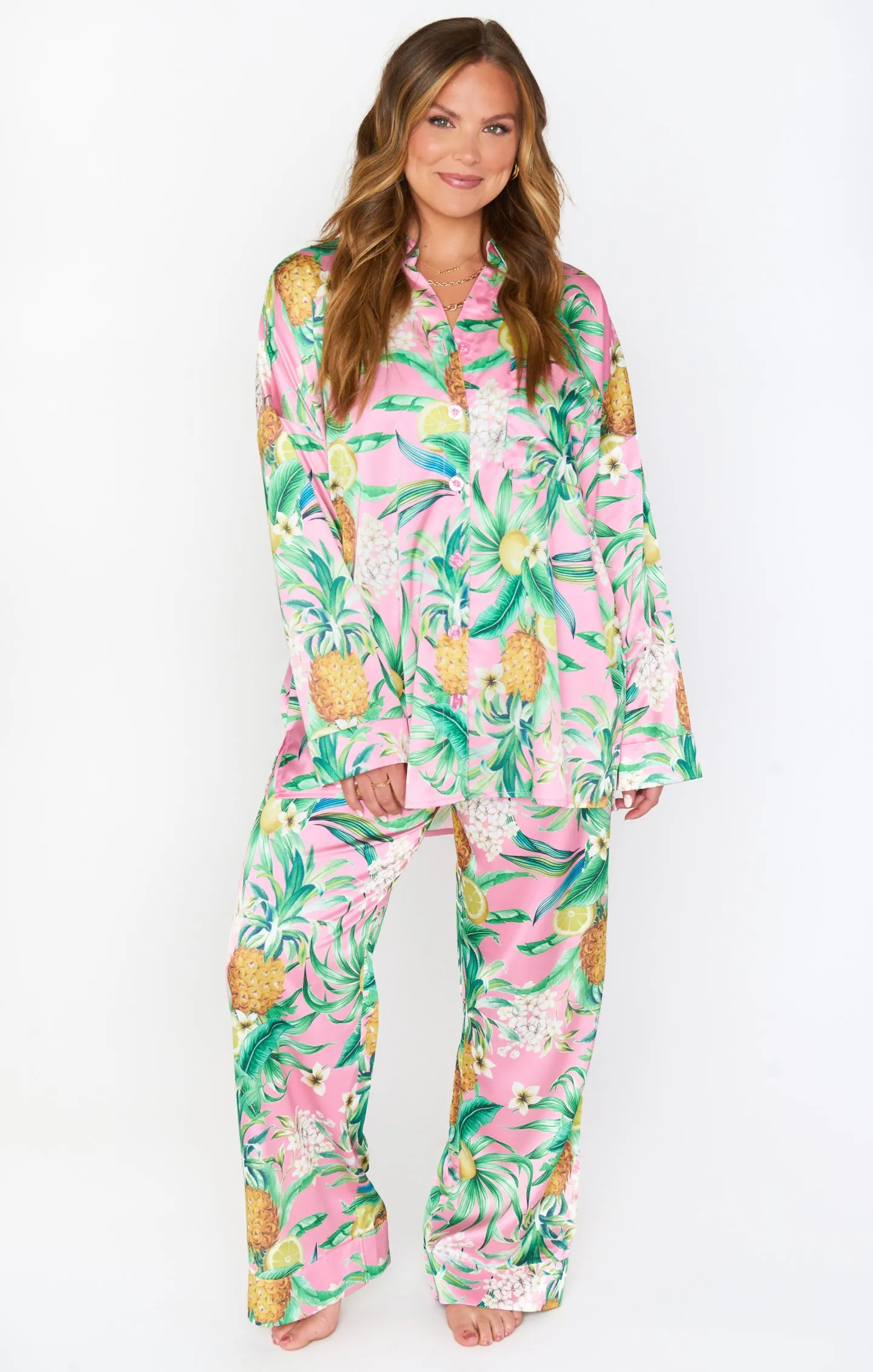 Paradise PJ Set ~ Hannahs Pineapple Dream sold by Show Me Your MuMu product image thumbnail 2