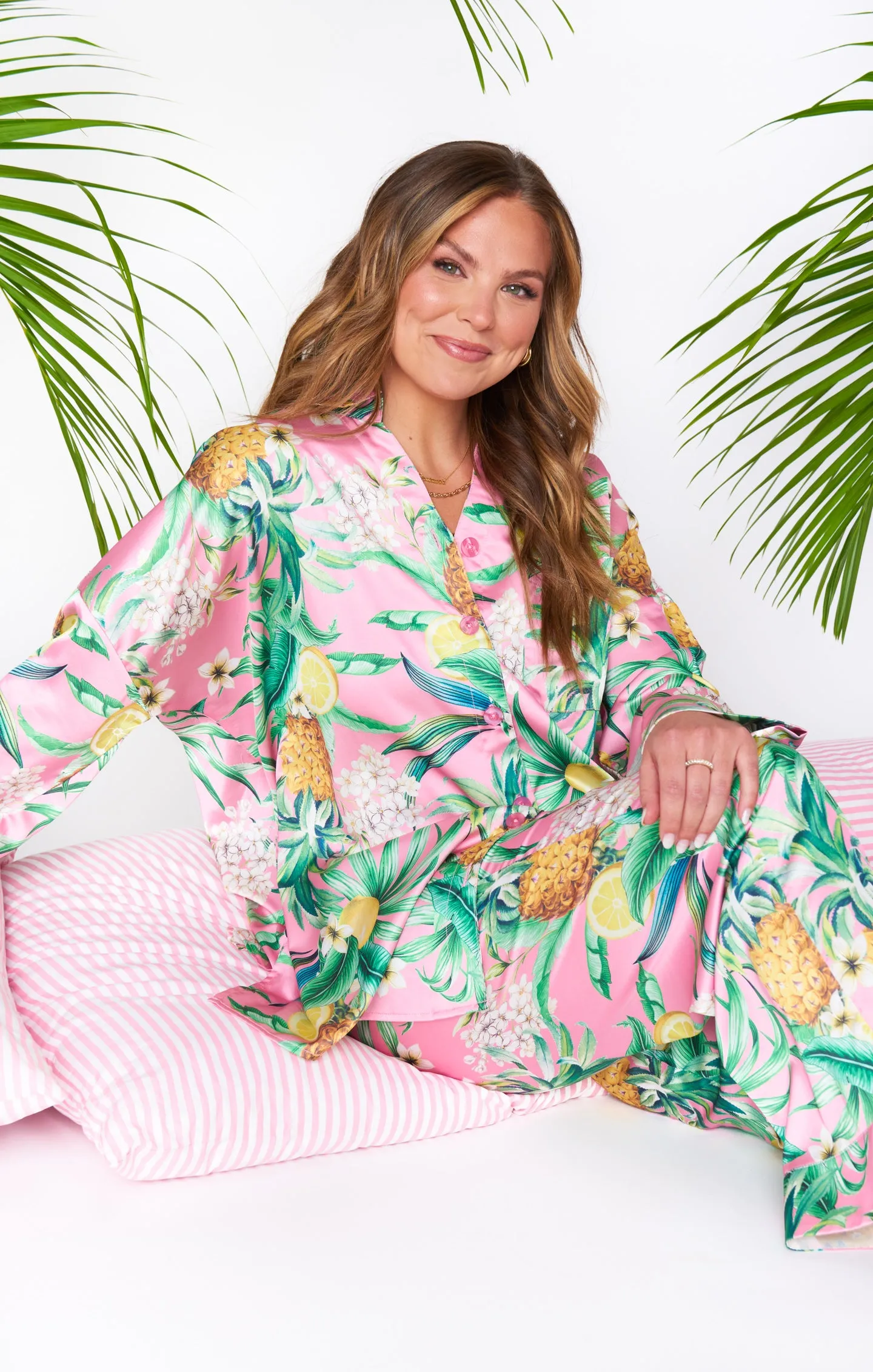 Paradise PJ Set ~ Hannahs Pineapple Dream sold by Show Me Your MuMu