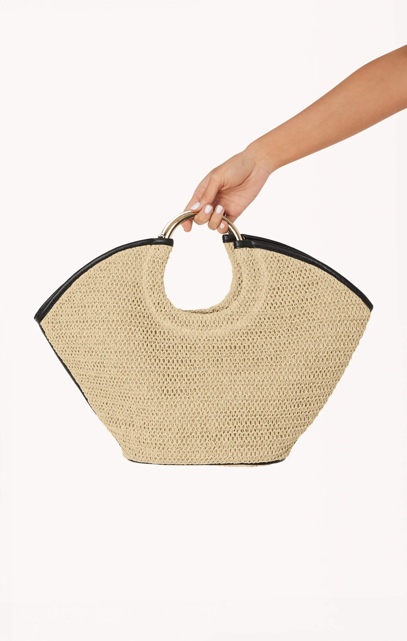 Billini Dawn Tote Bag ~ Natural Raffia/Black sold by Show Me Your MuMu product image thumbnail 3