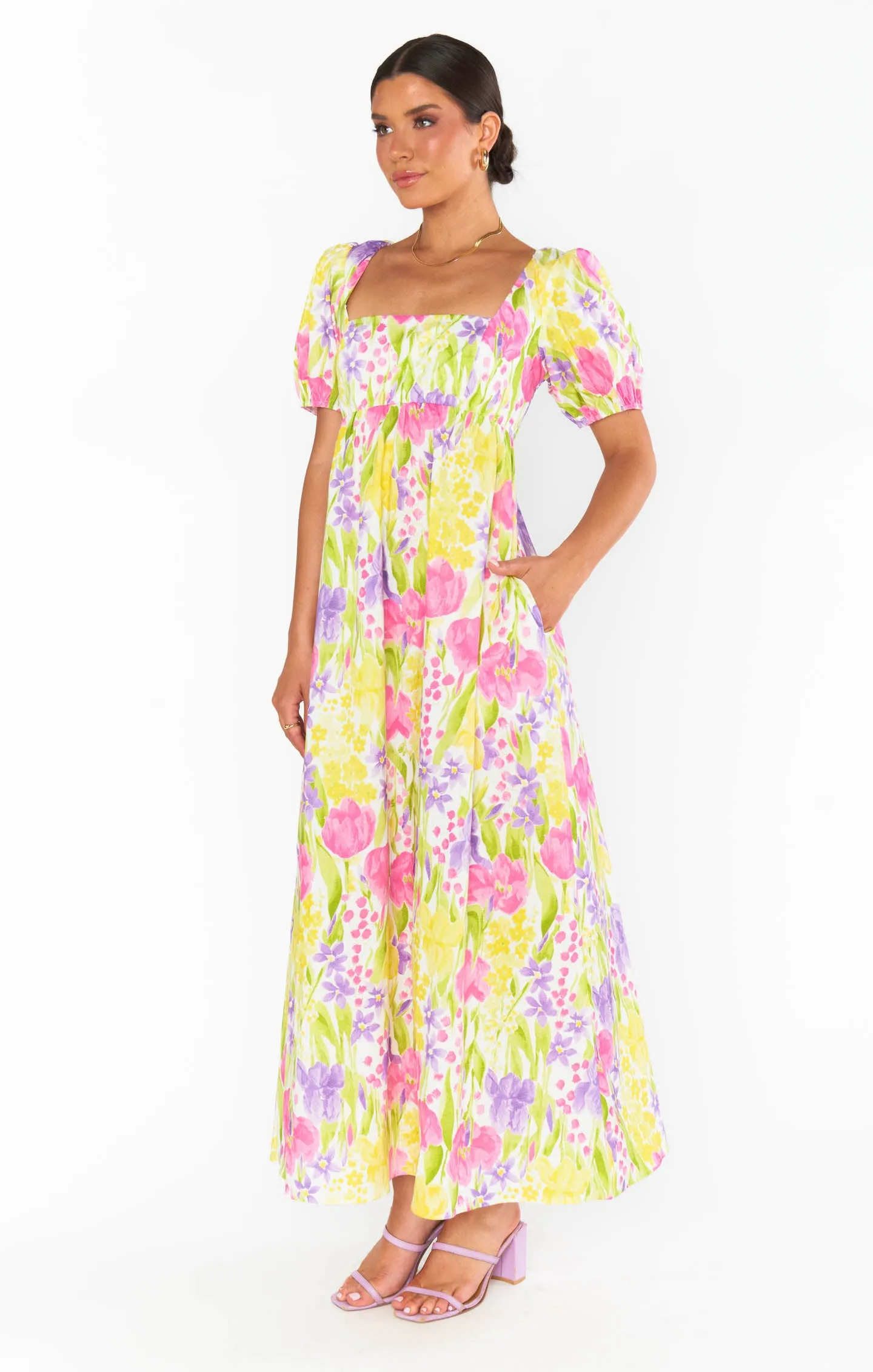Smitten Midi Dress ~ Blooming Tulips sold by Show Me Your MuMu product image thumbnail 4