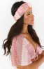 Imogen Headband ~ Pink Groovy Knit sold by Show Me Your MuMu