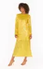 Calypso Midi Dress ~ Yellow Sequins sold by Show Me Your MuMu