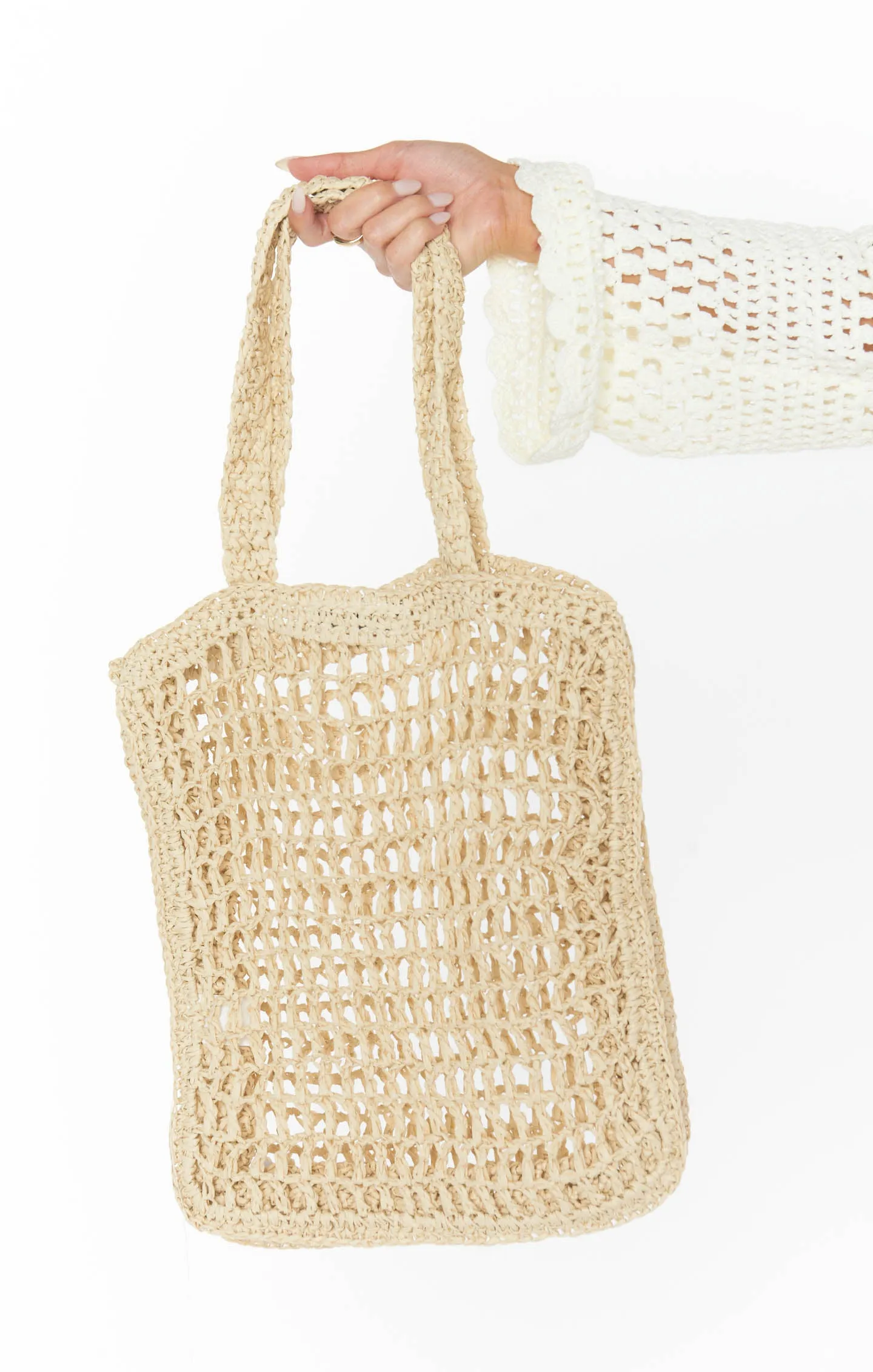 Billini Ella Tote ~ Natural Crochet sold by Show Me Your MuMu product image thumbnail 4
