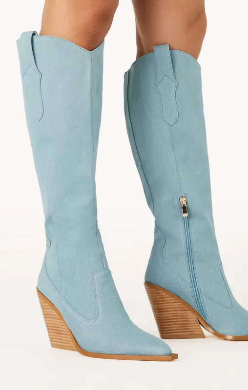 Billini Coraline Boot ~ Light Denim sold by Show Me Your MuMu