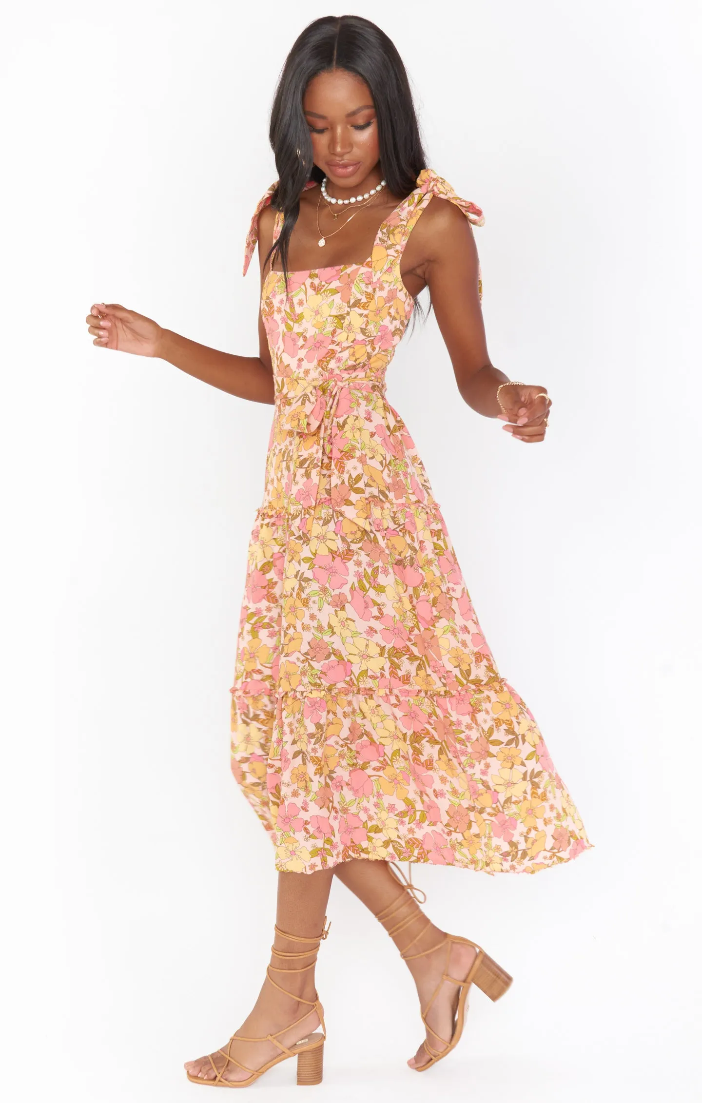 Toluca Midi Dress ~ Pretty Poppy sold by Show Me Your MuMu product image thumbnail 3