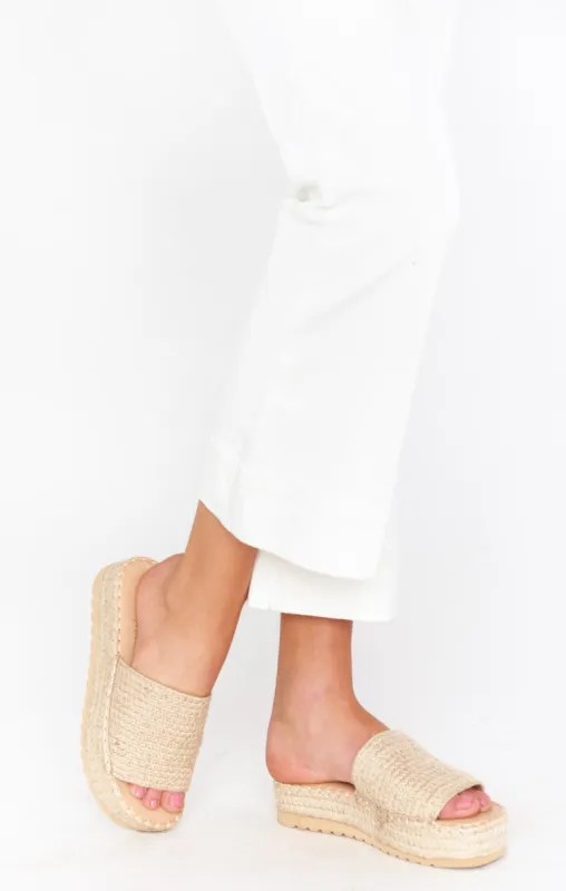 Matisse Del Mar Platform Sandals ~ Natural sold by Show Me Your MuMu