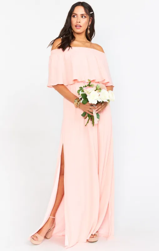 Hacienda Maxi Dress ~ Frosty Pink Crisp sold by Show Me Your MuMu