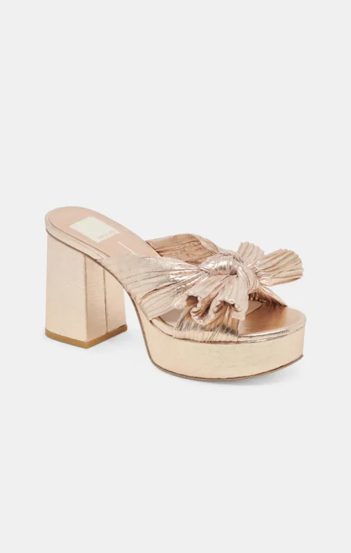 Dolce Vita Blare Bow Heel ~ Platinum sold by Show Me Your MuMu