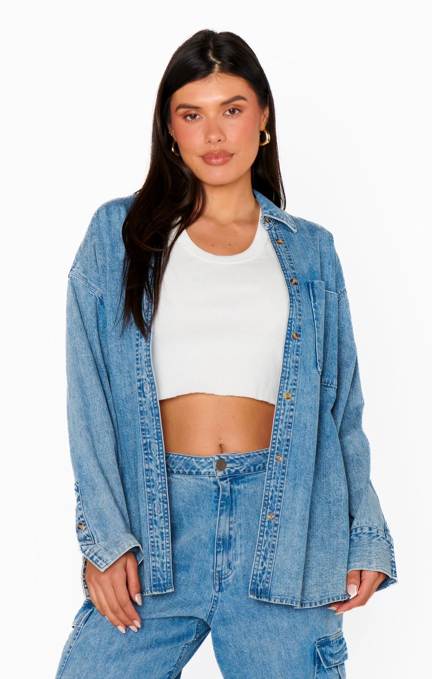 Mountain Button Down ~ Mountain Mist sold by Show Me Your MuMu product image thumbnail 3