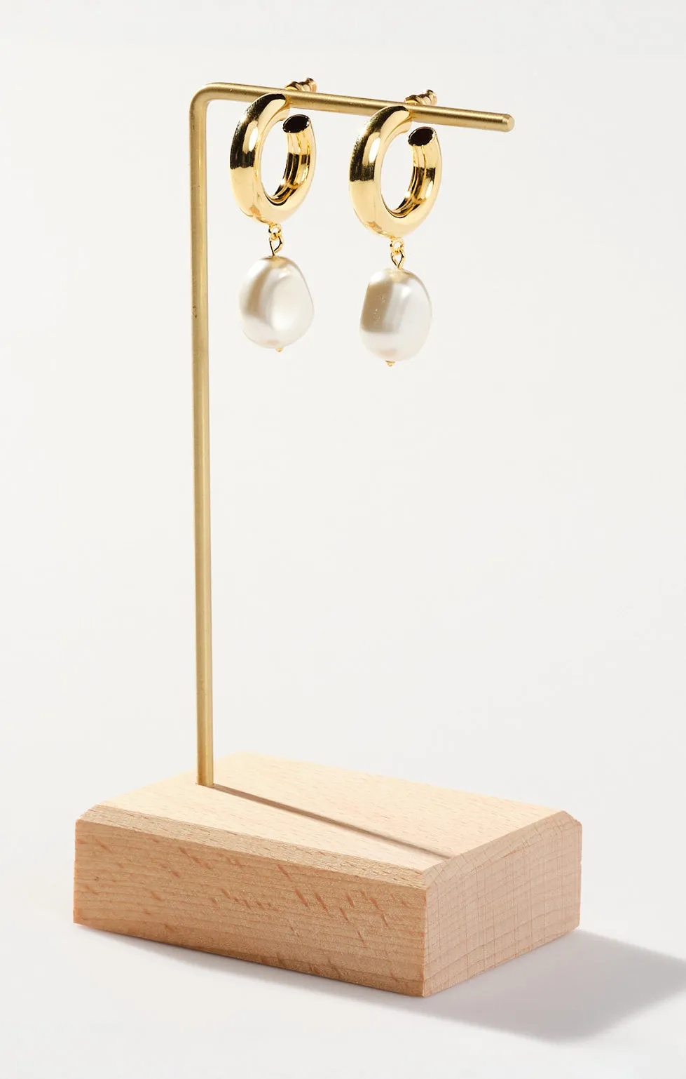 Faithy Jewels Ivy Hoops ~ Gold/Pearl sold by Show Me Your MuMu product image thumbnail 3