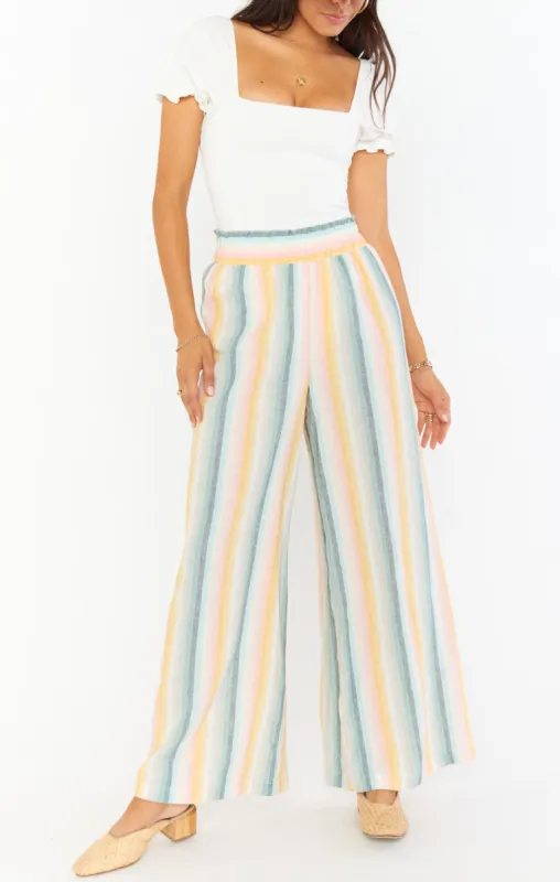 Julian Pants ~ Sunset Stripe sold by Show Me Your MuMu