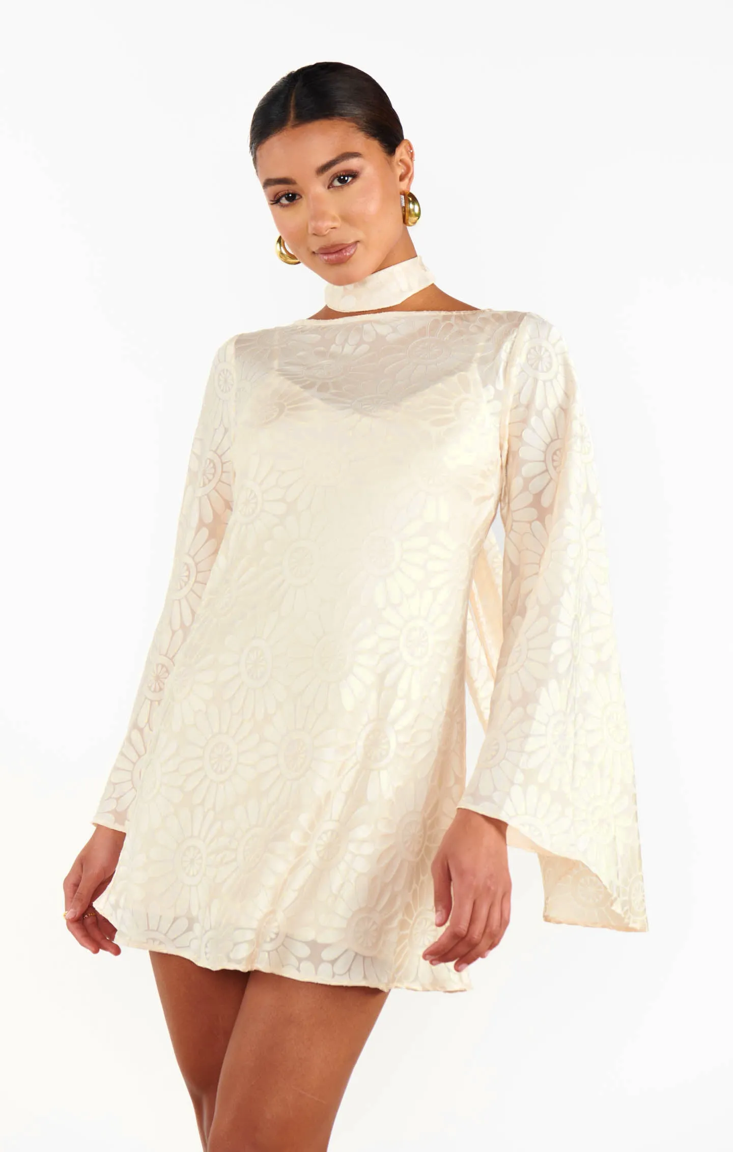 Sarah Mini Dress ~ Cream Daisy Burnout sold by Show Me Your MuMu product image thumbnail 3