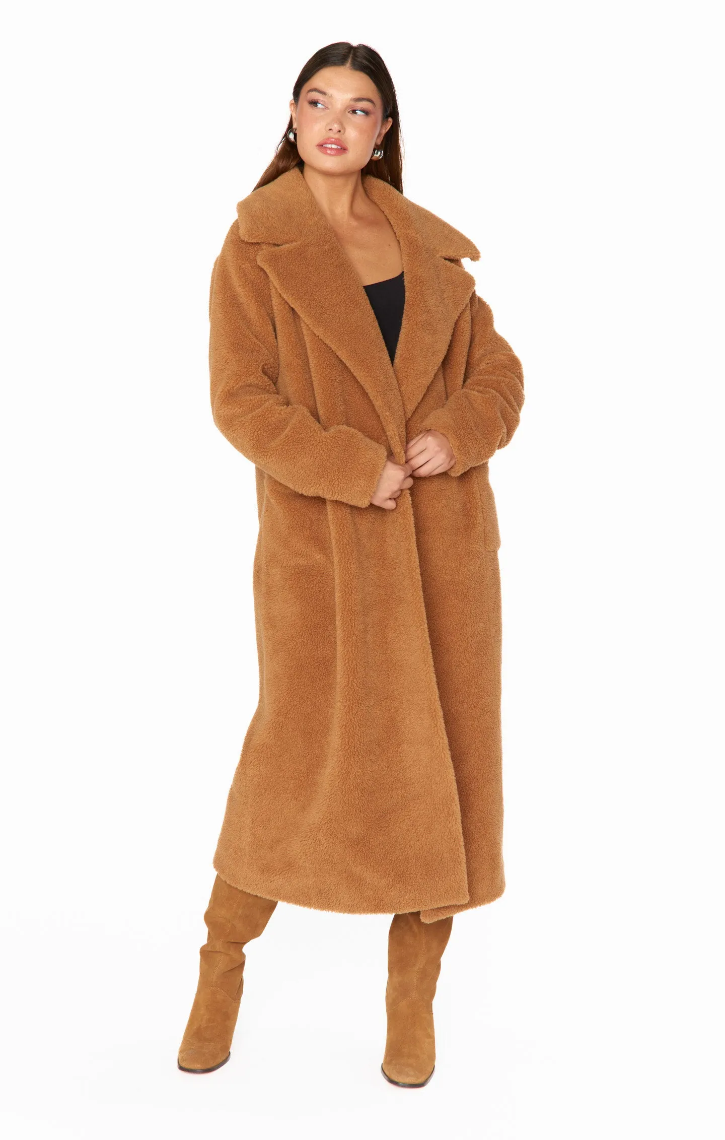 Melrose Teddy Jacket ~ Camel Sherpa sold by Show Me Your MuMu product image thumbnail 4