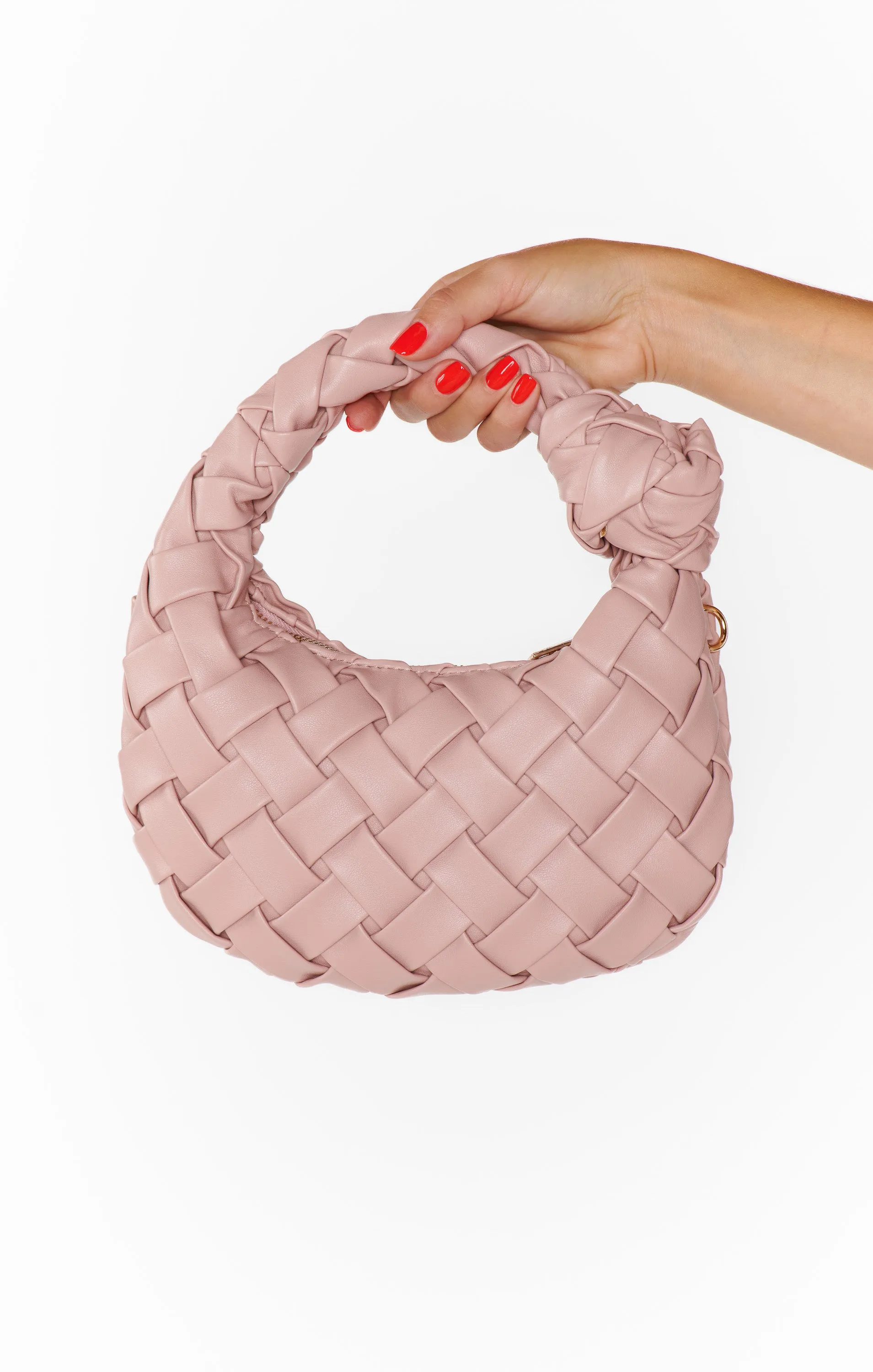 Winnie Woven Bag ~ Light Pink sold by Show Me Your MuMu