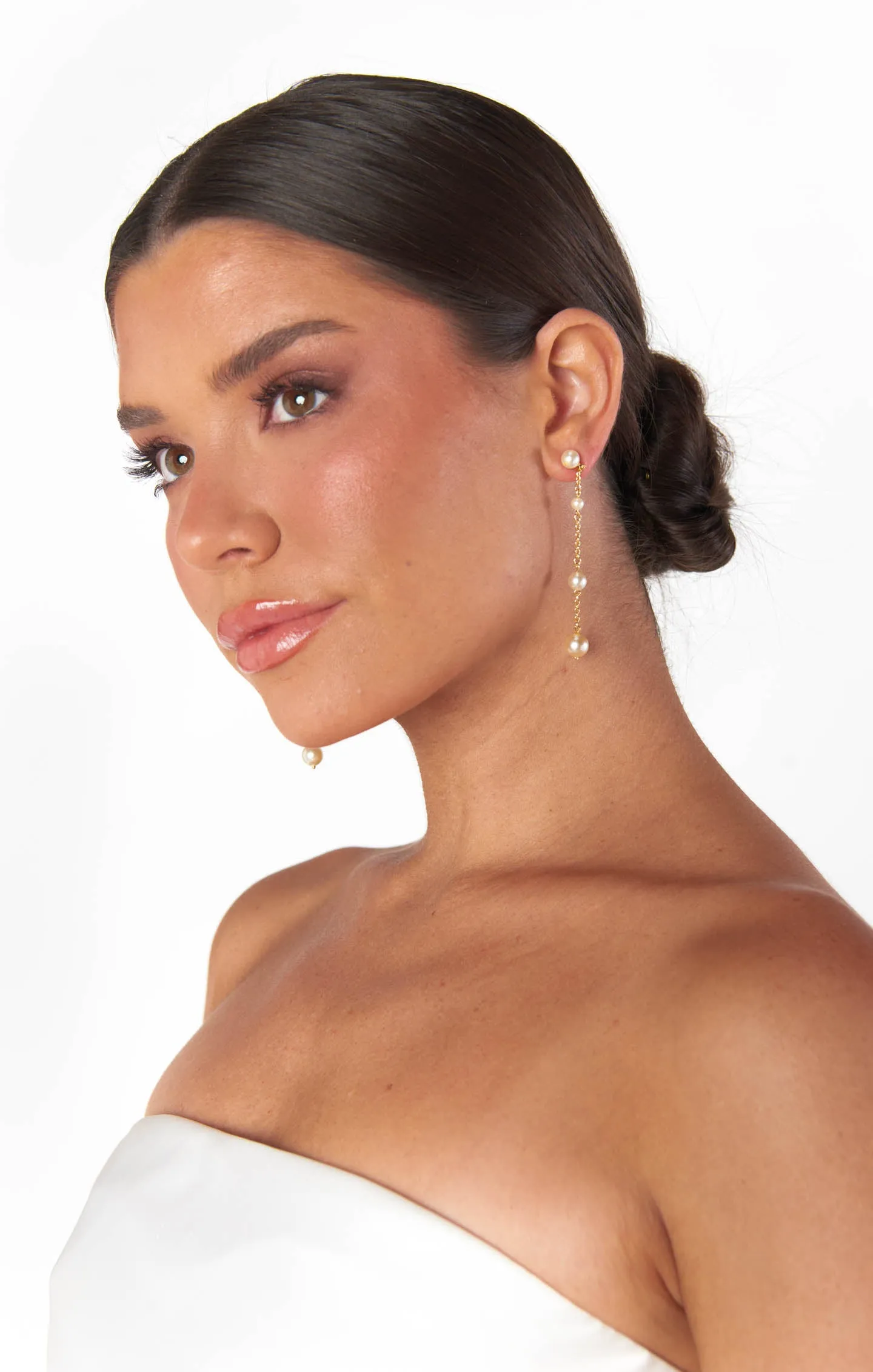 Faithy Jewels Charlotte Earrings ~ Gold/Pearl sold by Show Me Your MuMu product image thumbnail 2