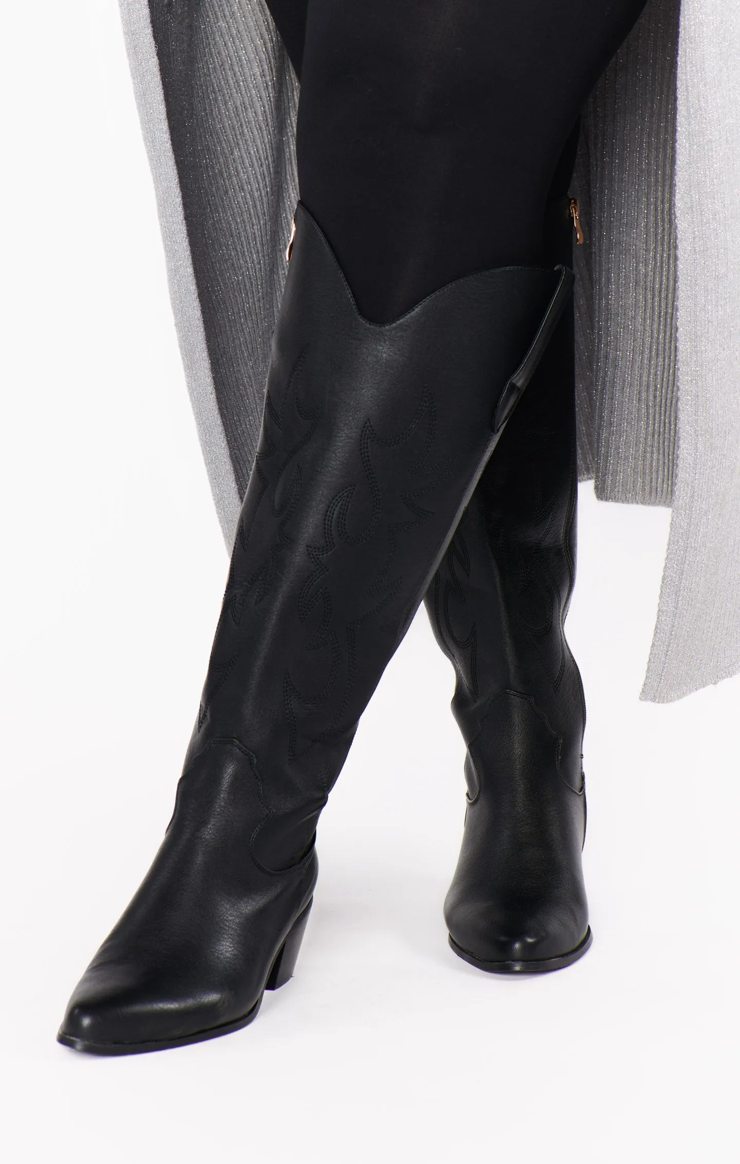 Billini Urson Curve Cowboy Boot ~ Black sold by Show Me Your MuMu product image thumbnail 2