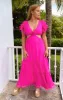 Christine Maxi Dress ~ Shocking Pink Chiffon sold by Show Me Your MuMu