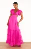 Christine Maxi Dress ~ Shocking Pink Chiffon sold by Show Me Your MuMu