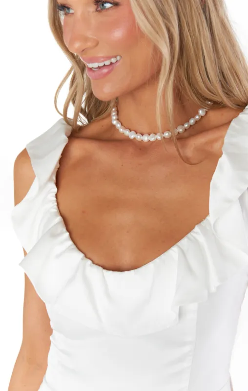 Vanessa Mooney The Lola Pearl Necklace ~ Ivory sold by Show Me Your MuMu