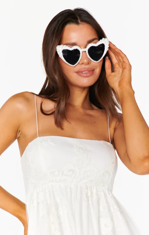 Pearl Heart Sunglasses ~ Pearl sold by Show Me Your MuMu