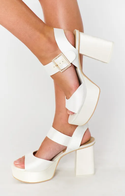 Dolce Vita Bobby Pearl Platform Heel ~ White Pearls sold by Show Me Your MuMu