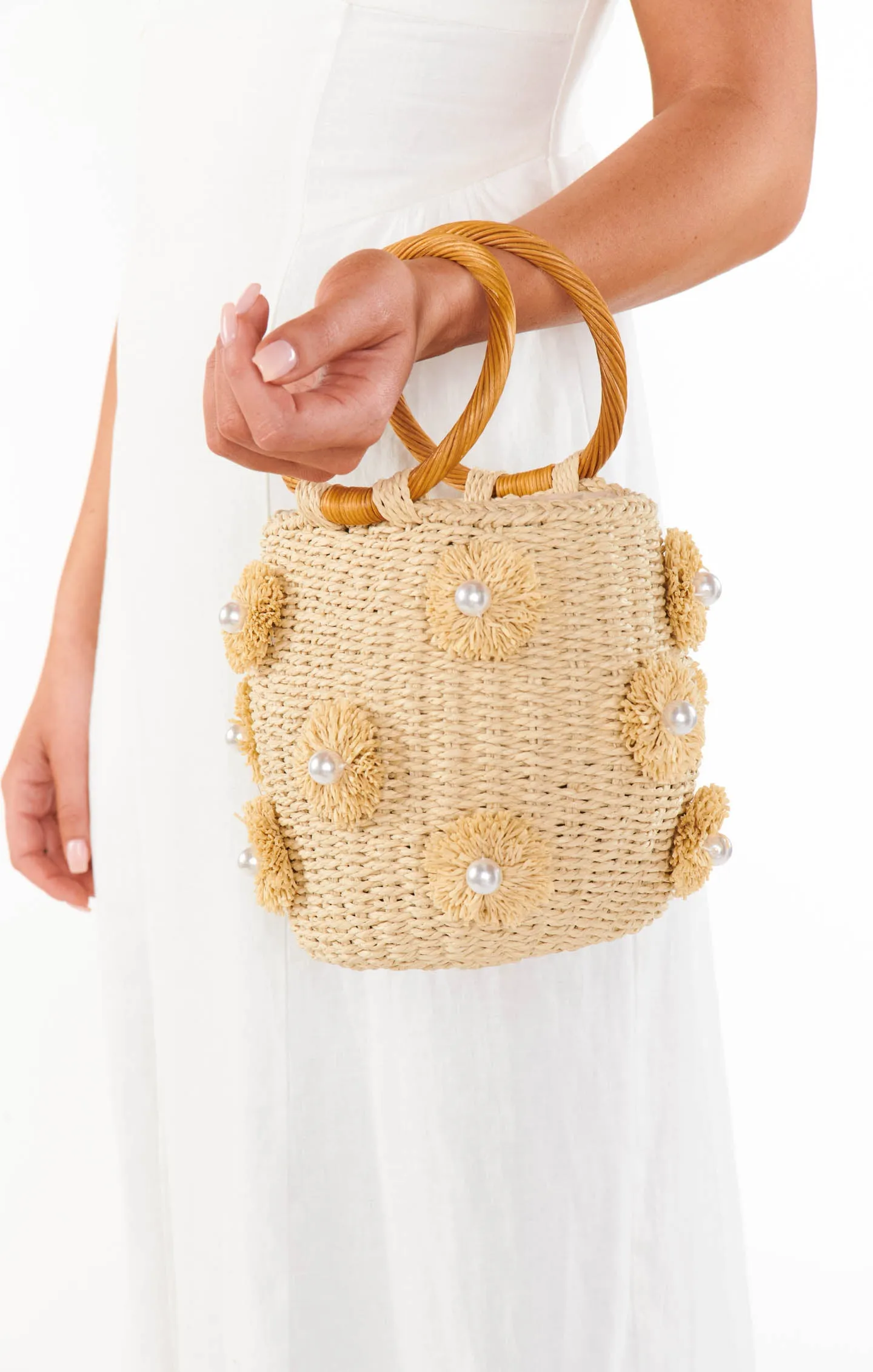 Elia Straw Bag ~ Light Natural sold by Show Me Your MuMu