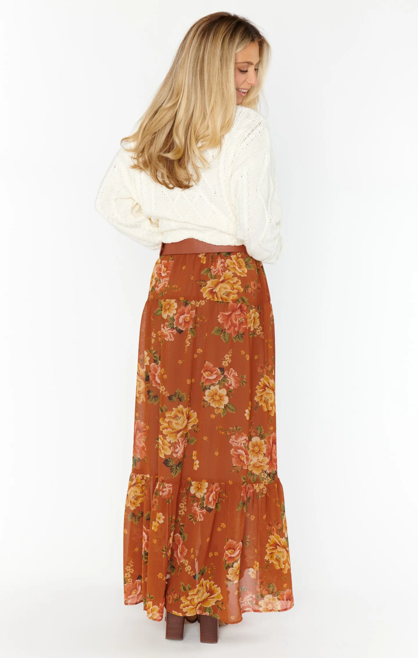 Larina Midi Skirt ~ Garden Harvest sold by Show Me Your MuMu product image thumbnail 4