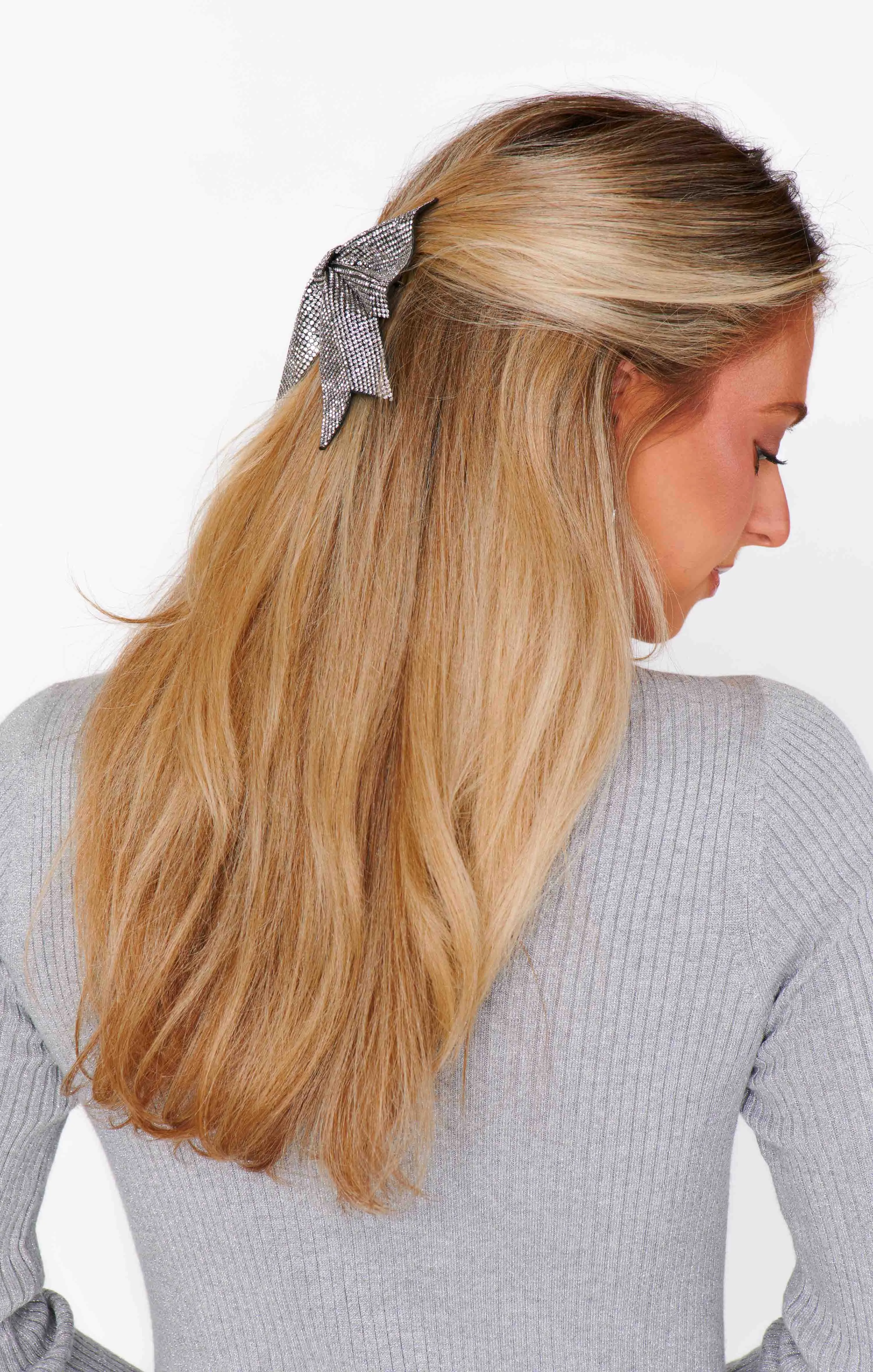Holiday Hair Bow ~ Silver sold by Show Me Your MuMu product image thumbnail 4